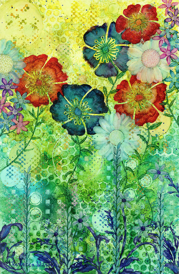 Poppies #1 Painting by Rebecca Wilson