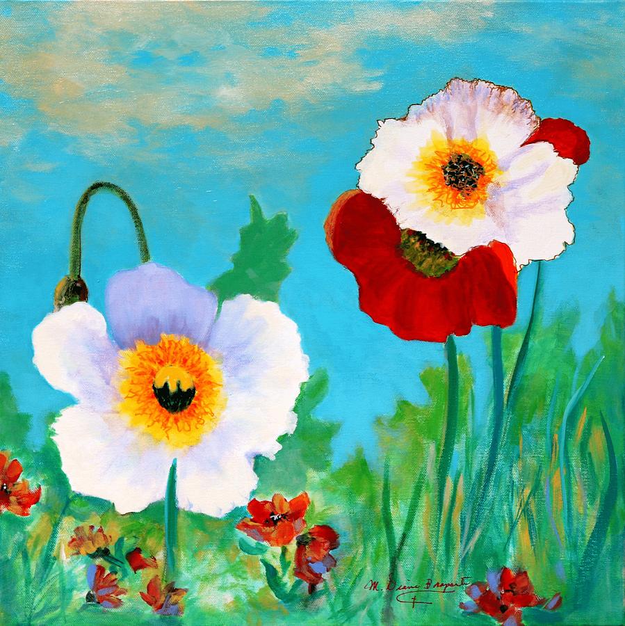 Poppies 2 Painting by M Diane Bonaparte