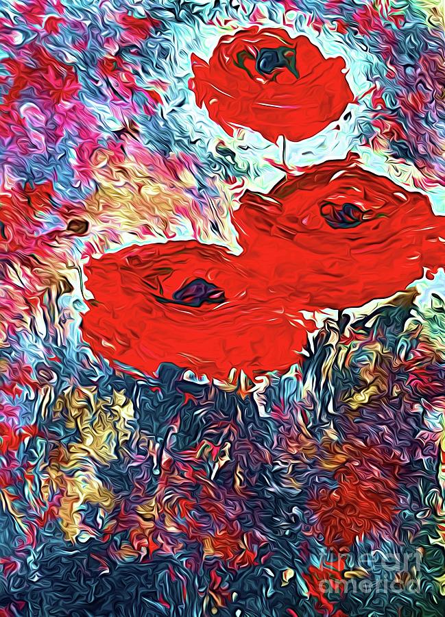 Poppies  Painting by Aurelia Schanzenbacher