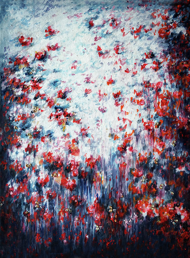 Poppies delight  Painting by Harsh Malik