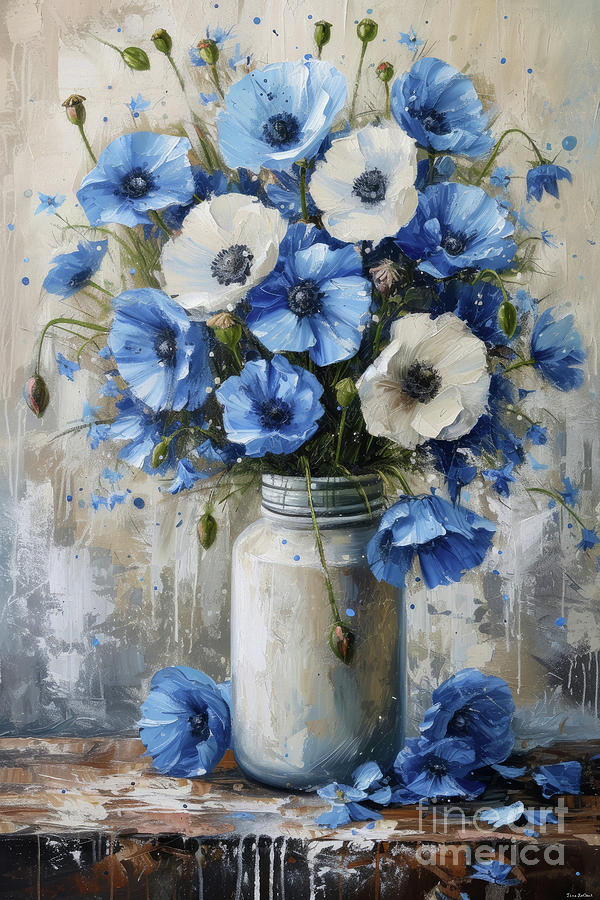 Poppies In A Jar Painting