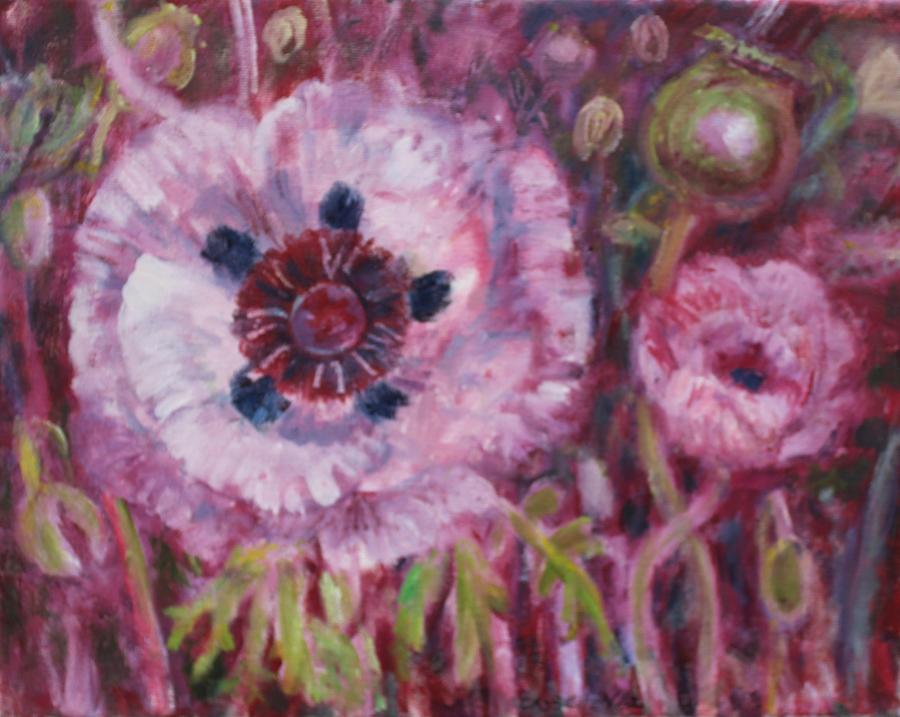 Poppies In Bloom Painting by Veronica Cassell vaz