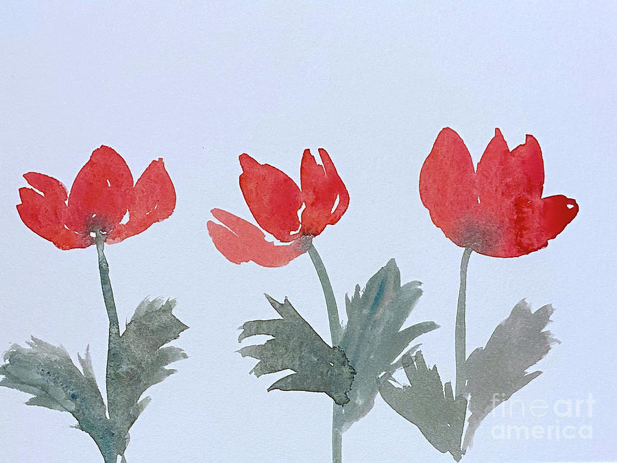 Poppies Painting by Lisa Neuman