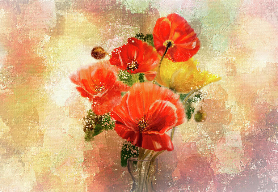 Poppies Digital Art by Mary Timman