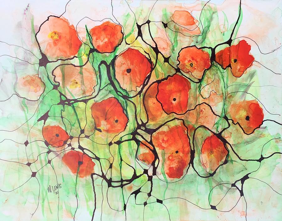 Poppies Painting by Melanie Lewis