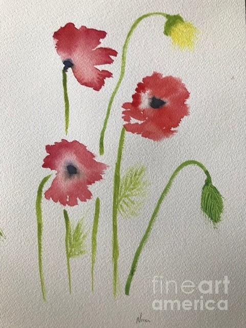 Poppies Painting by Nina Jatania