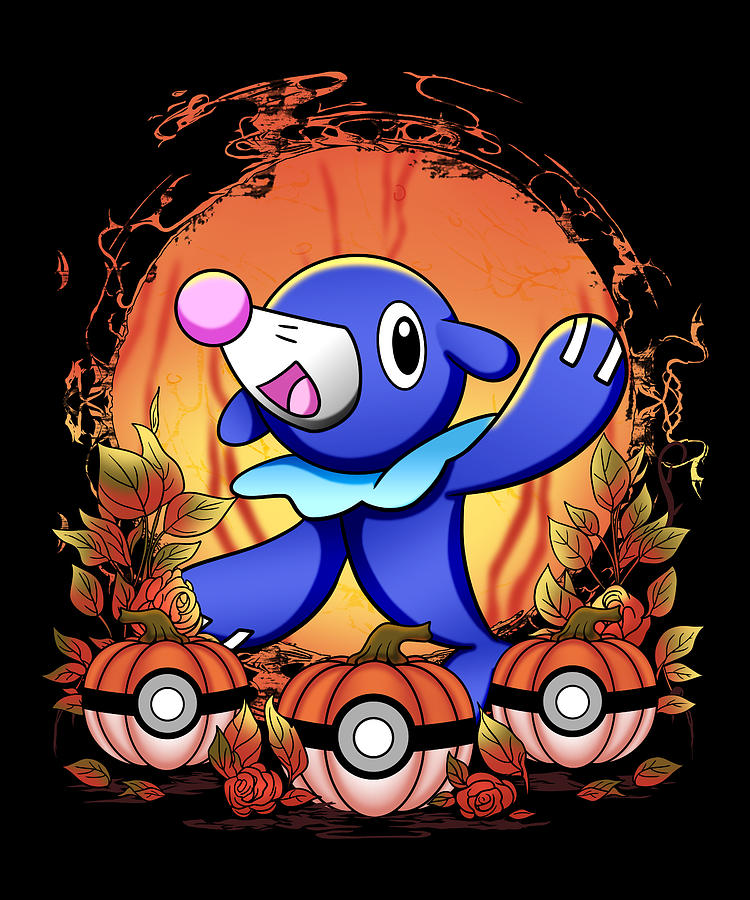 Popplio Spooky Night Digital Art by Nguyen James - Pixels