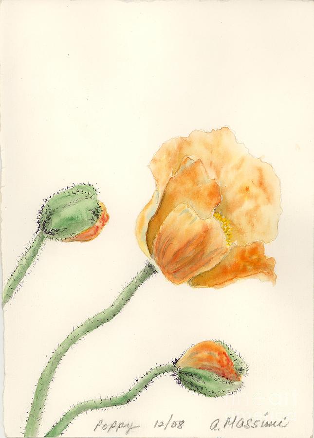 Poppy Painting by Albert Massimi