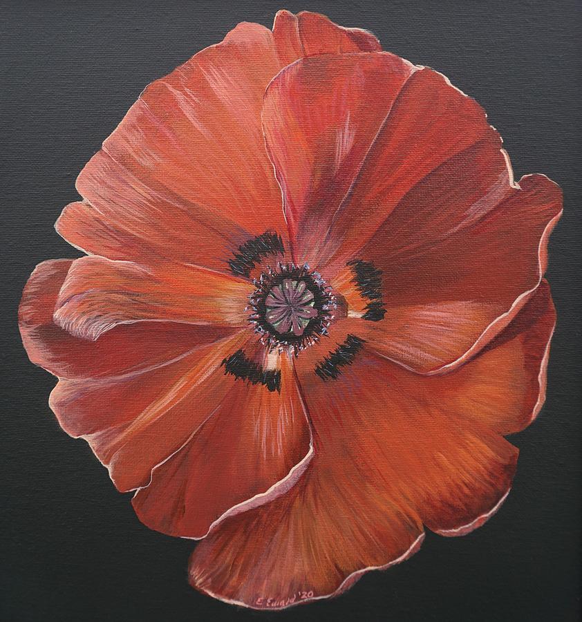 Poppy Painting by Elissa Ewald