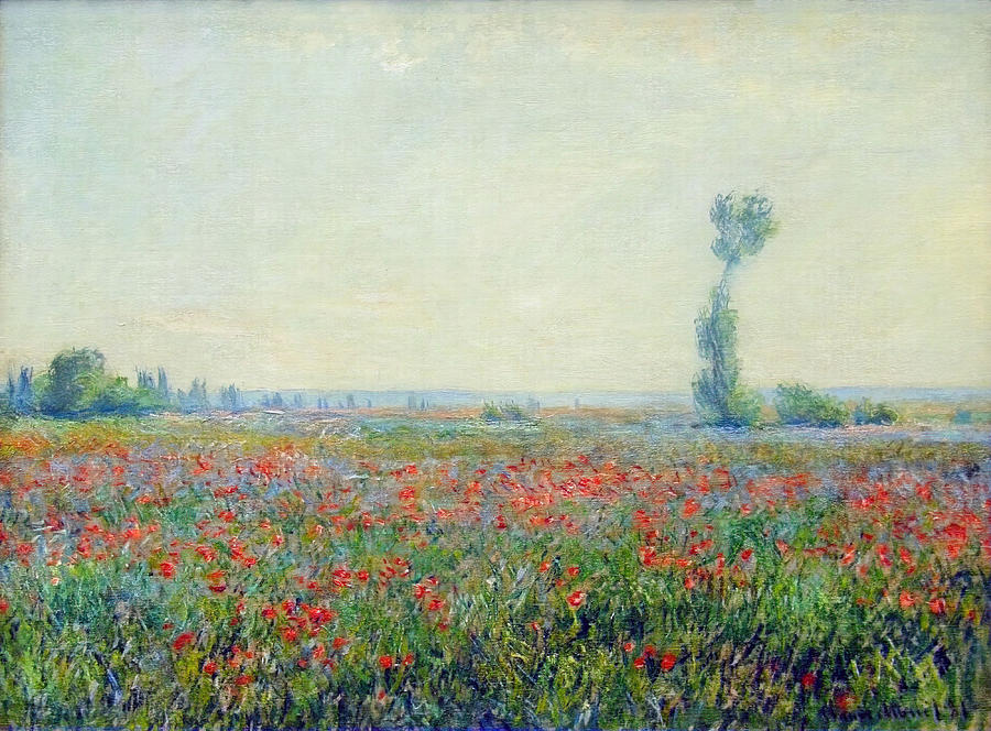 Claude Monet Painting - Poppy Field by Claude Monet