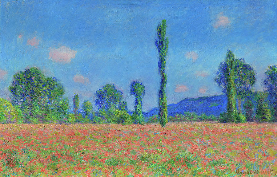 Poppy Field, Giverny, 1891 Painting by Claude Monet - Fine Art America
