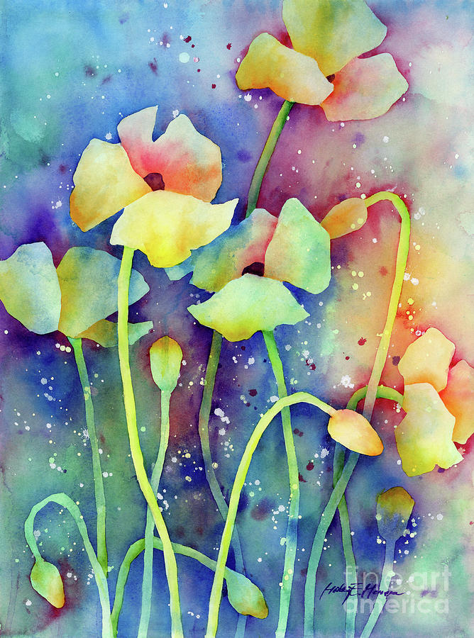 Flower Painting - Poppy Field by Hailey E Herrera
