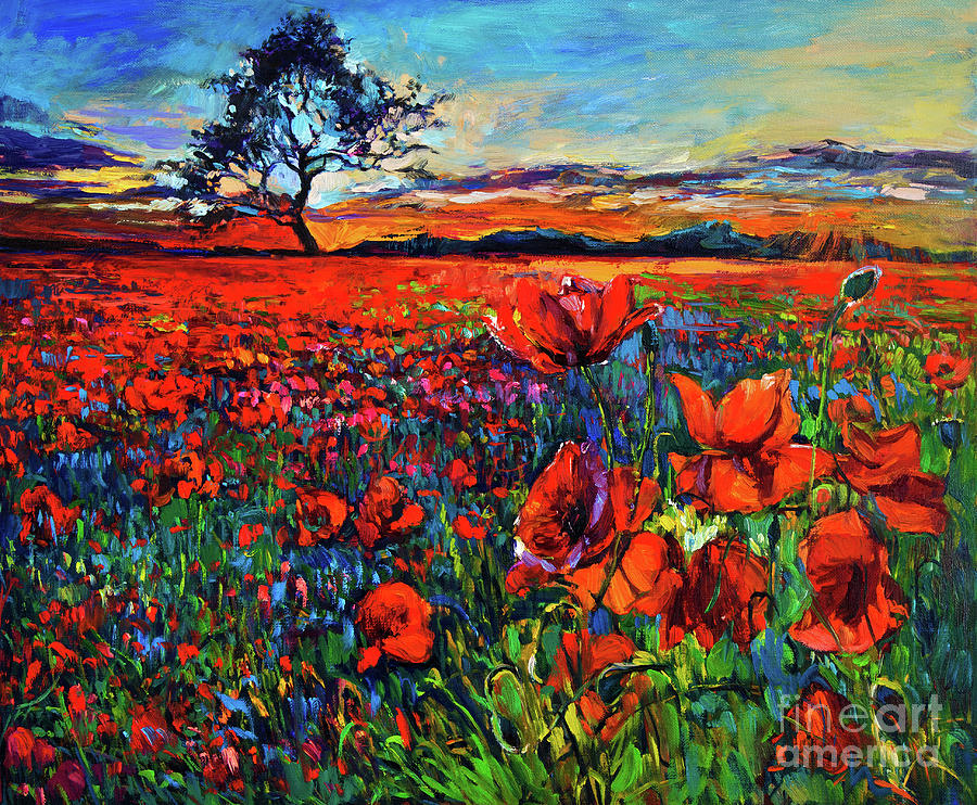 Poppy field Painting by Ivailo Nikolov