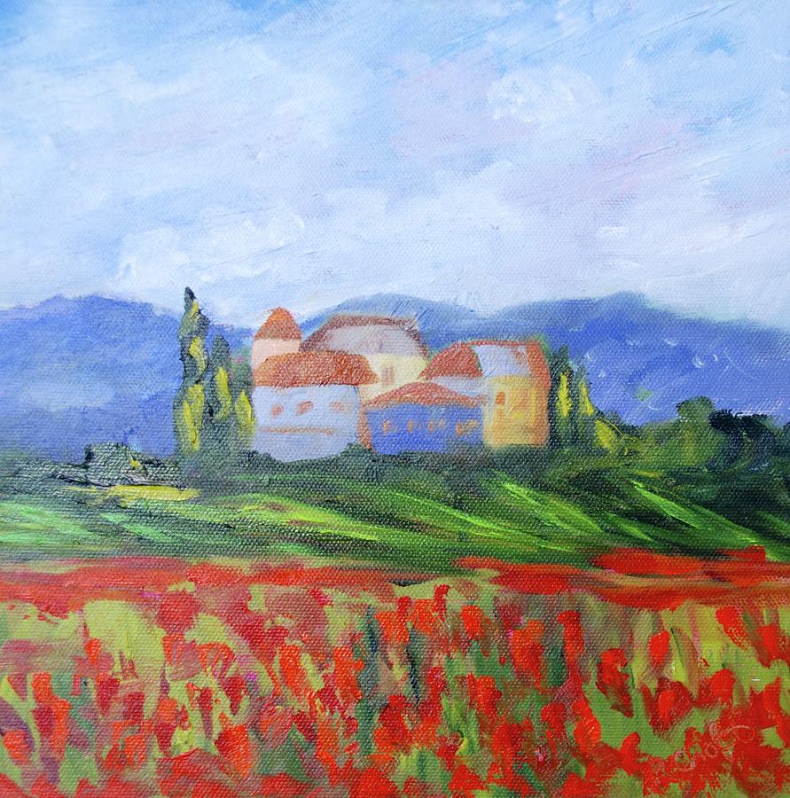 Poppy Fields Of Italy Painting By Rebecca Croft Fine Art America   Poppy Fields Of Italy Rebecca Croft 