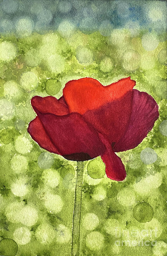 Poppy Painting by Lisa Neuman