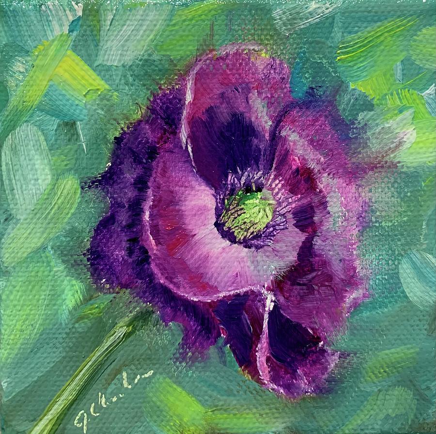 Poppy Love Painting by Jan Chesler
