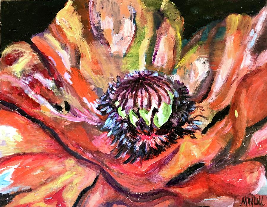 Poppy Painting - Poppy by MayLill Tomlin