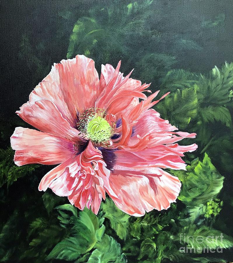 Poppy Pretty In Pink Painting by AMD Dickinson