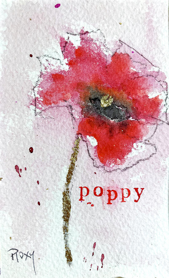 Poppy Painting by Roxy Rich