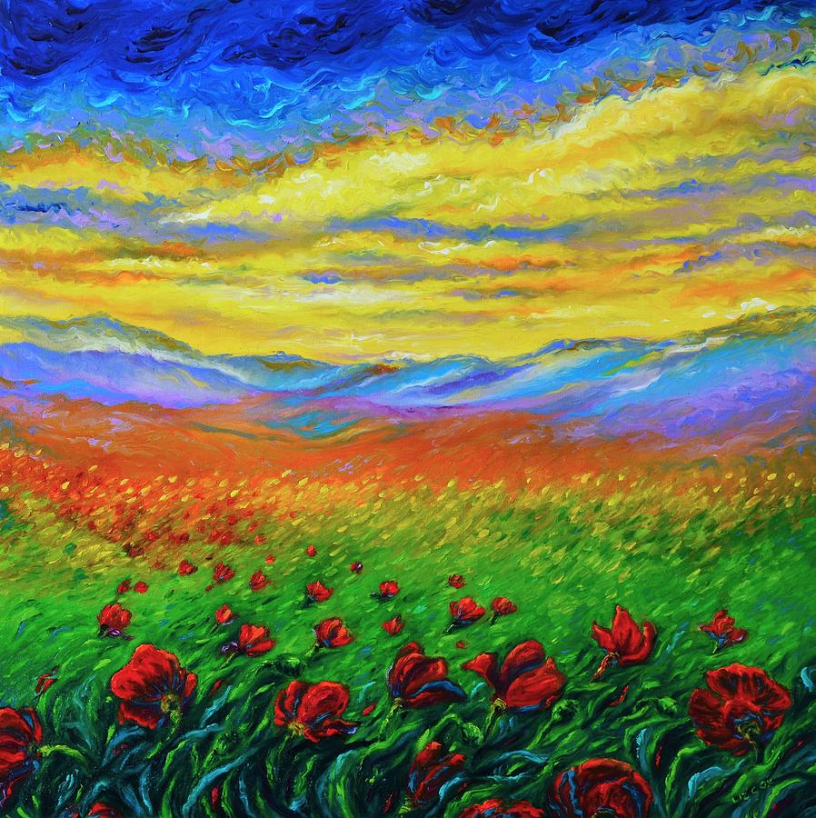 Poppy Song Painting by Elizabeth Cox
