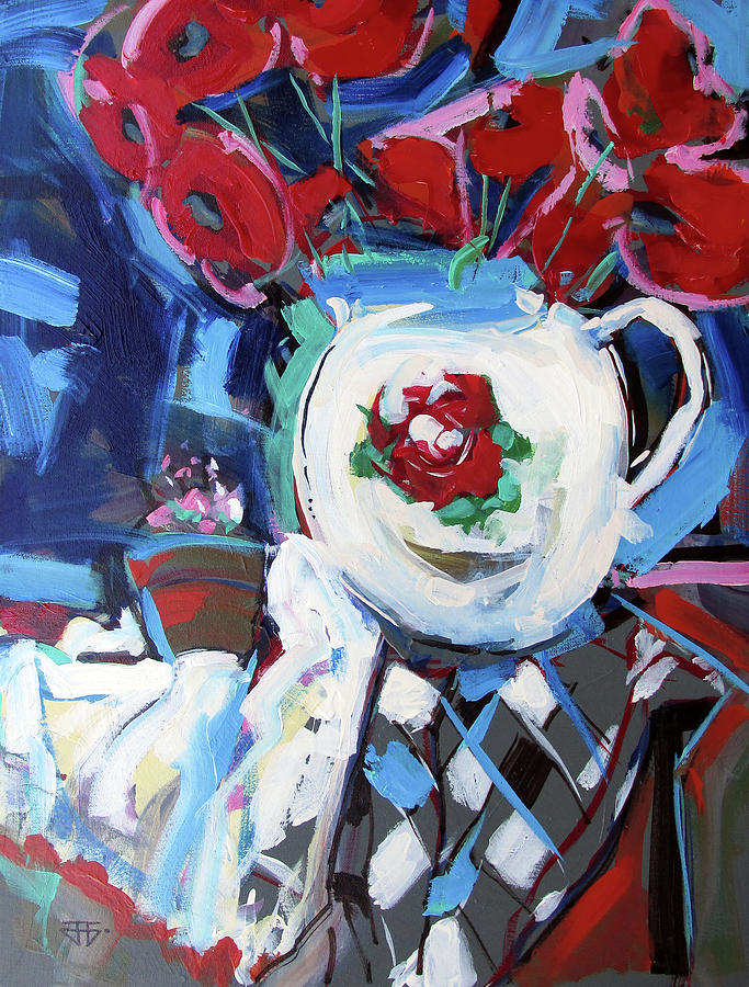 Poppy Still Life Painting by John Gholson