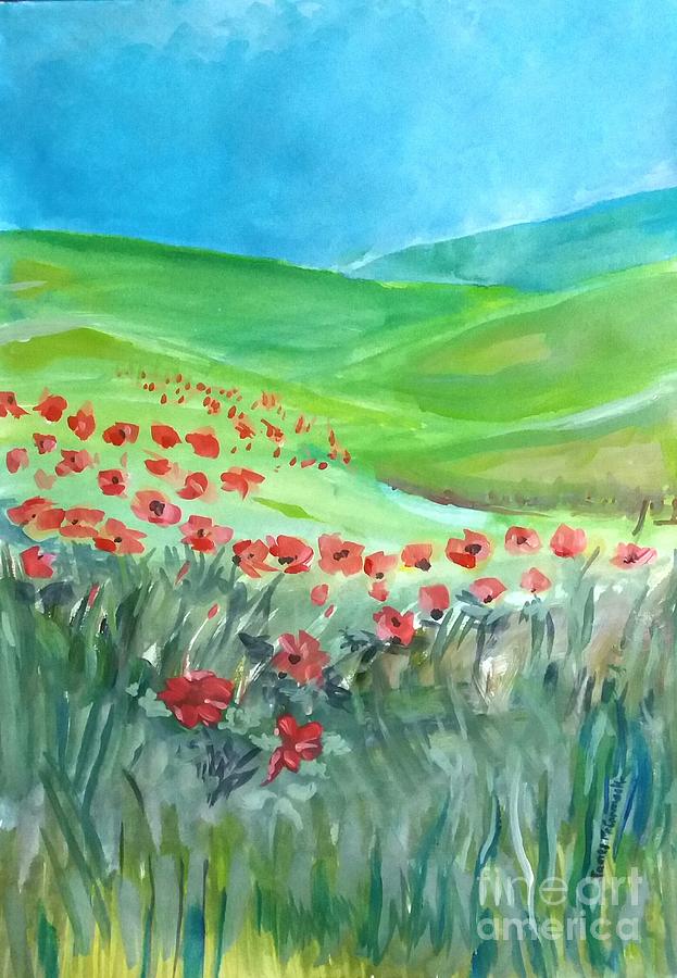 Poppy Summer Red Painting by James McCormack