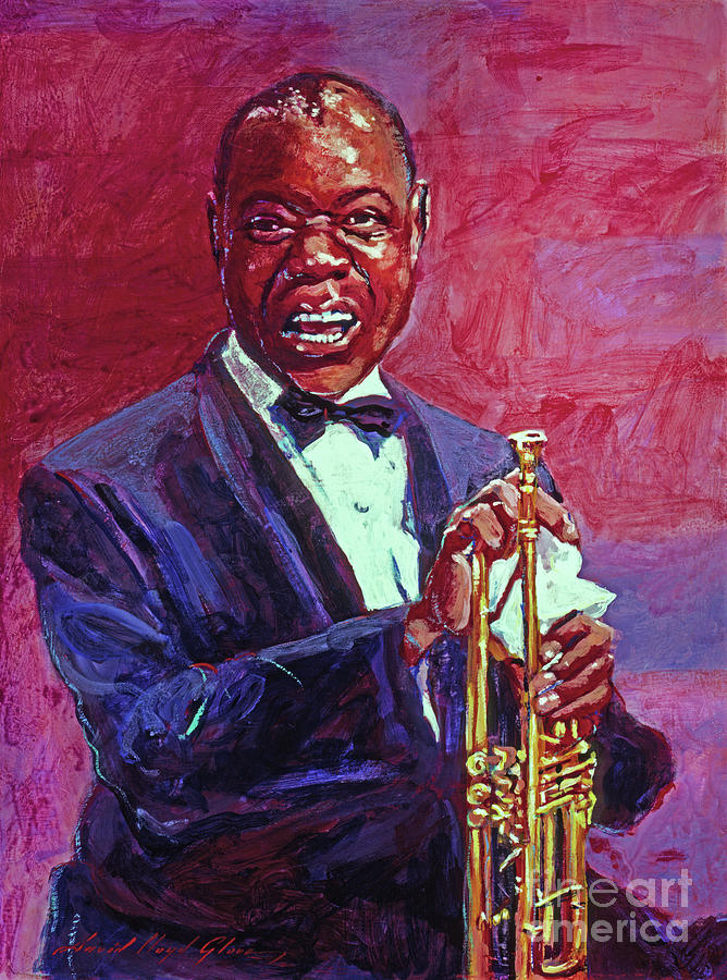 Pops Armstrong Painting by David Lloyd Glover