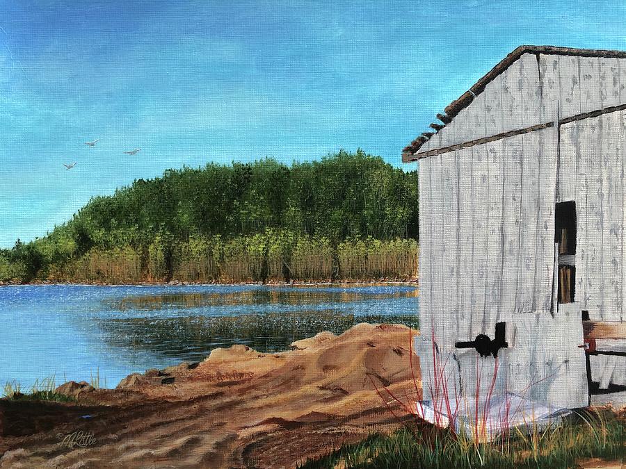 Pops Sawmill  Painting by Marlene Little
