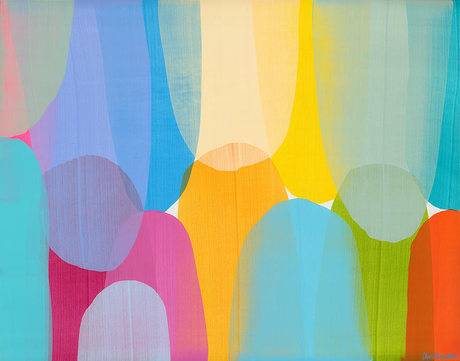 Popsicle Paradise Painting by Claire Desjardins
