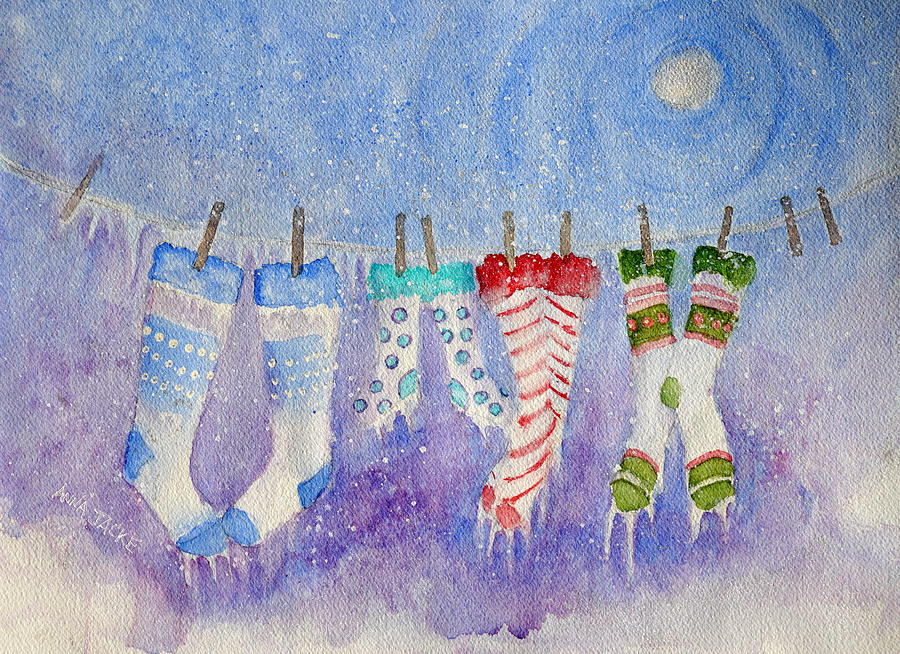 Popsicle Toes Painting by Anna Jacke