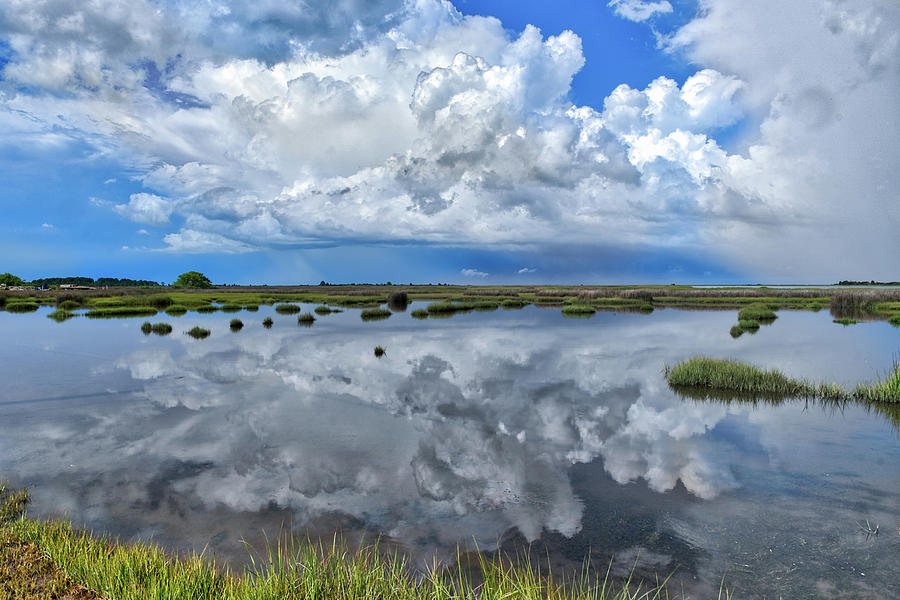 Poquoson Marsh Reflected Photograph by Jerry Gammon