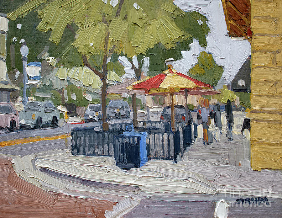 Por Favor Restaurant and Cantina - La Mesa, California Painting by Paul Strahm