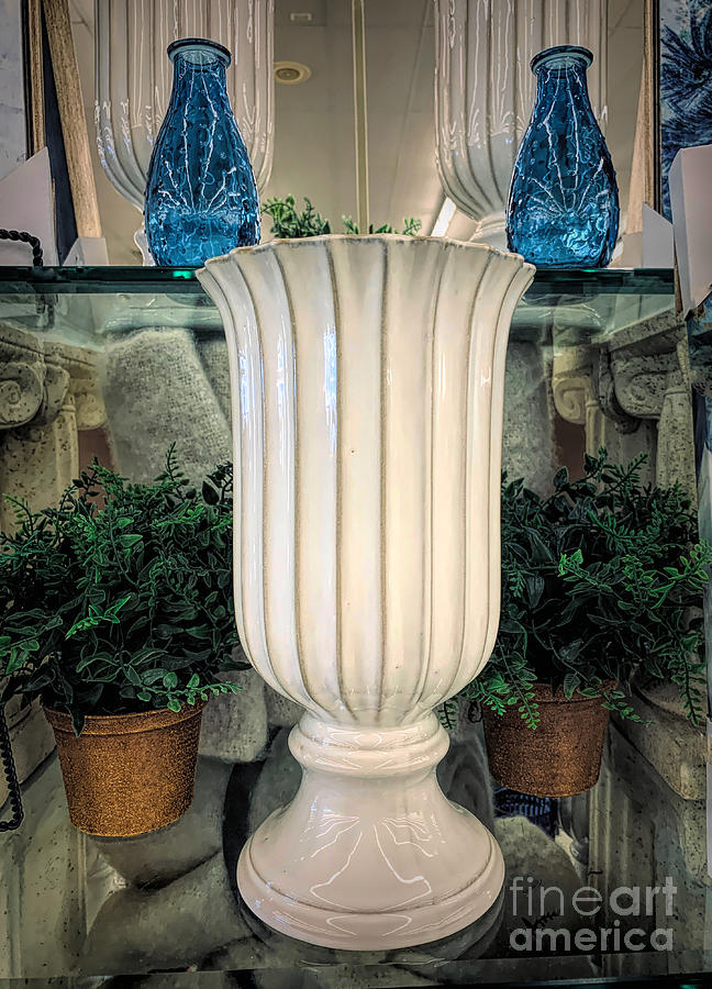 Porcelain White Vase Photograph by Luther Fine Art
