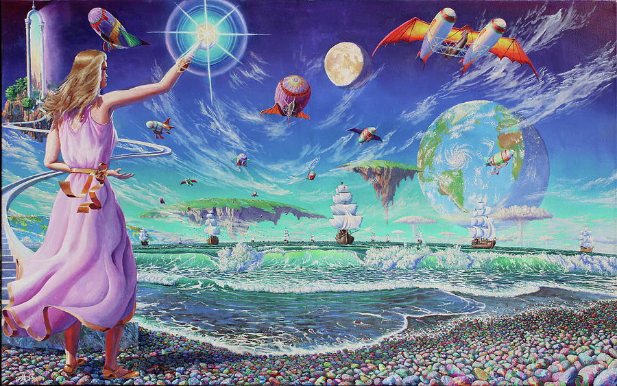 Porcelina of the Vast Oceans Painting by Michael Goguen