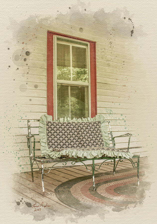 Porch Chair Digital Art by Lena Auxier