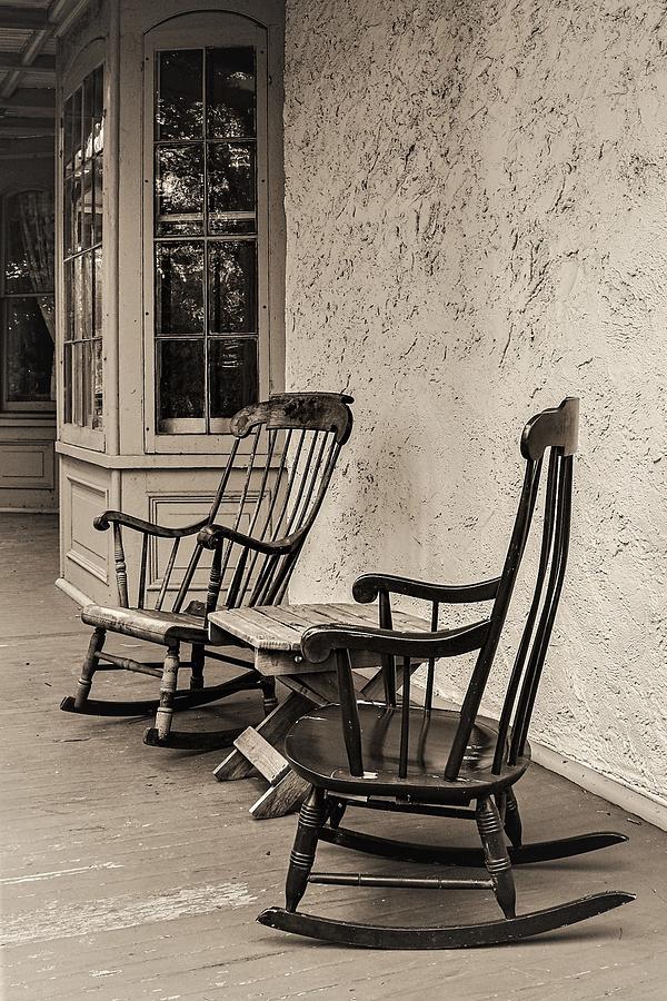 Porch Chairs2-2 Photograph by John Linnemeyer