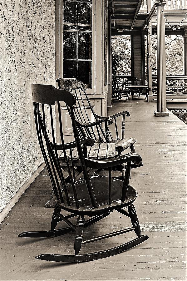 Porch Chairs3-2 Photograph by John Linnemeyer