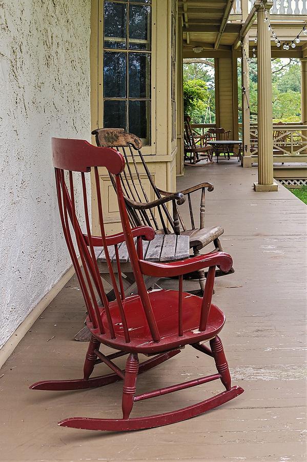 Porch Chairs3 Photograph by John Linnemeyer