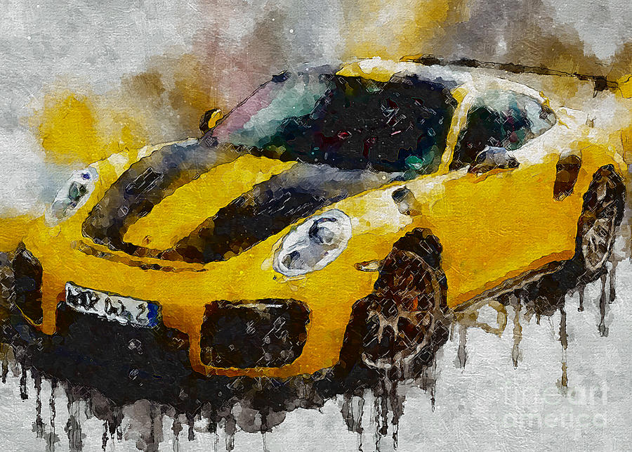 Porsche 911 Gt2 Sport Race Digital Art by Lisa Sandra - Fine Art America