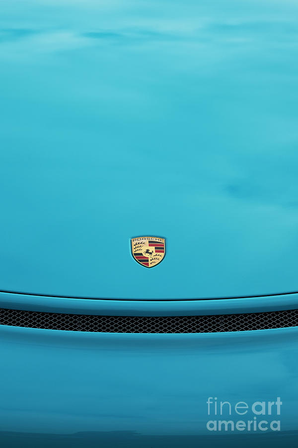Transportation Photograph - Porsche 911 GT3 Hood in Blue by Tim Gainey
