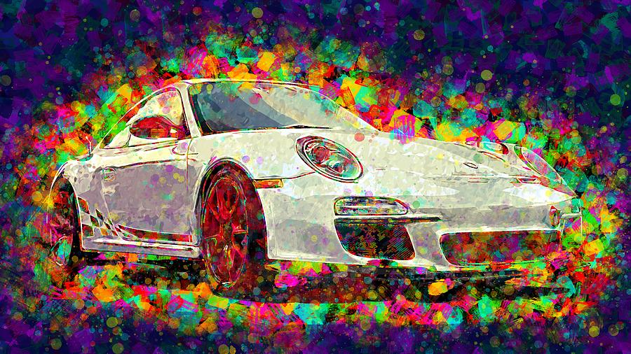 Porsche 911 GT3 Porsche Porsche 911 GT3 RS White Sport Digital Art by ...