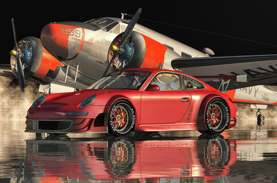 Porsche 911GT 3 RS The Ultimate Driving Experience Digital Art by Jan Keteleer