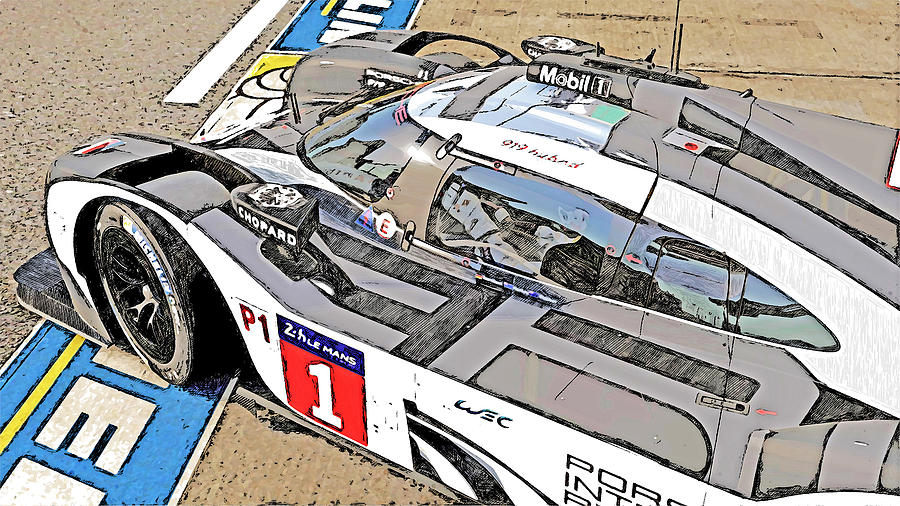 Porsche 919 Hybrid - 03 by AM FineArtPrints Porsche 919 Hybrid - 03 by AM FineArtPrints