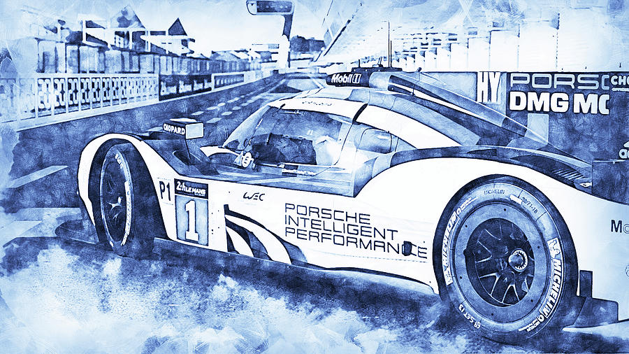 Porsche 919 Hybrid - 05 by AM FineArtPrints Porsche 919 Hybrid - 05 by AM FineArtPrints