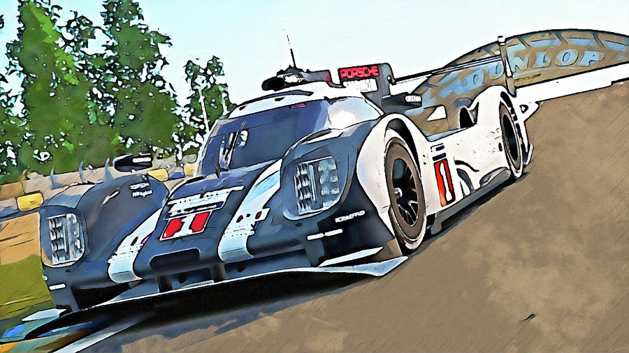 Porsche 919 Hybrid - 08 by AM FineArtPrints Porsche 919 Hybrid - 08 by AM FineArtPrints