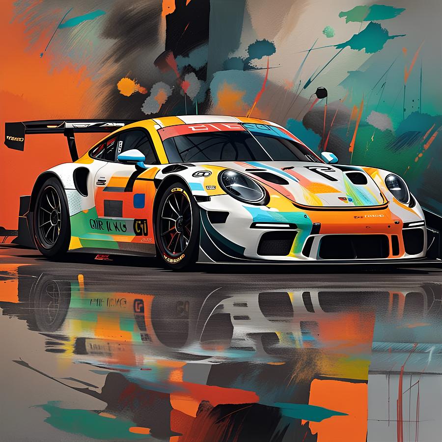 Porsche 992 GT3R Painting by Fernando Torres - Fine Art America