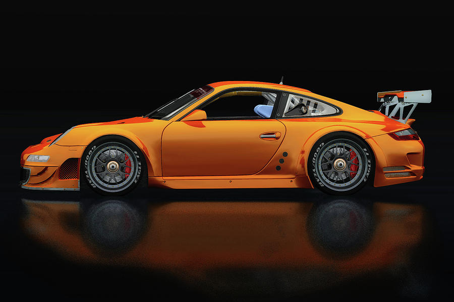 Porsche 997 GT3 RS Lateral View Photograph by Jan Keteleer