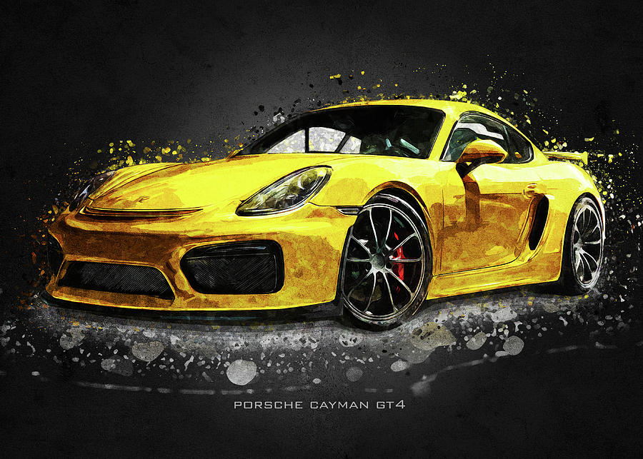 Porsche Cayman Digital Art by Gab Fernando