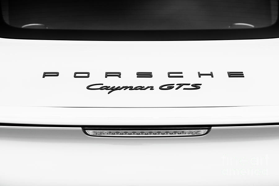 Transportation Photograph - Porsche Cayman GTS Monochrome by Tim Gainey