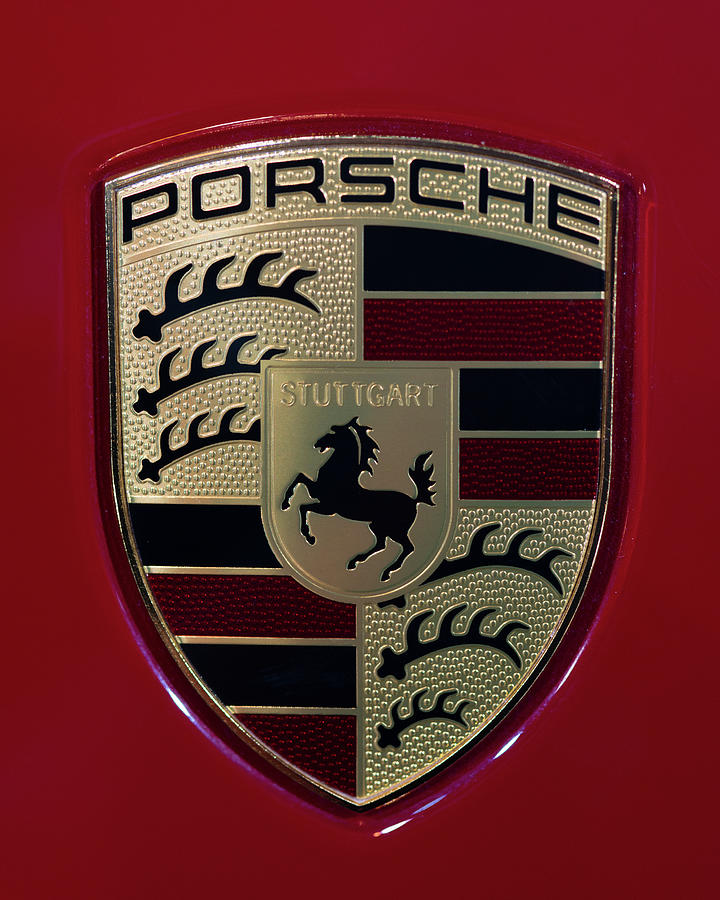 Car Photograph - Porsche Emblem by Sebastian Musial